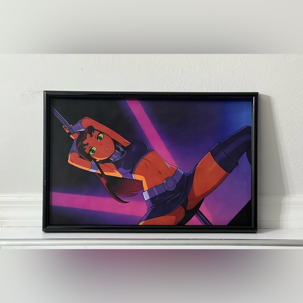 Teen Titans Starfire pinup girl art Poster